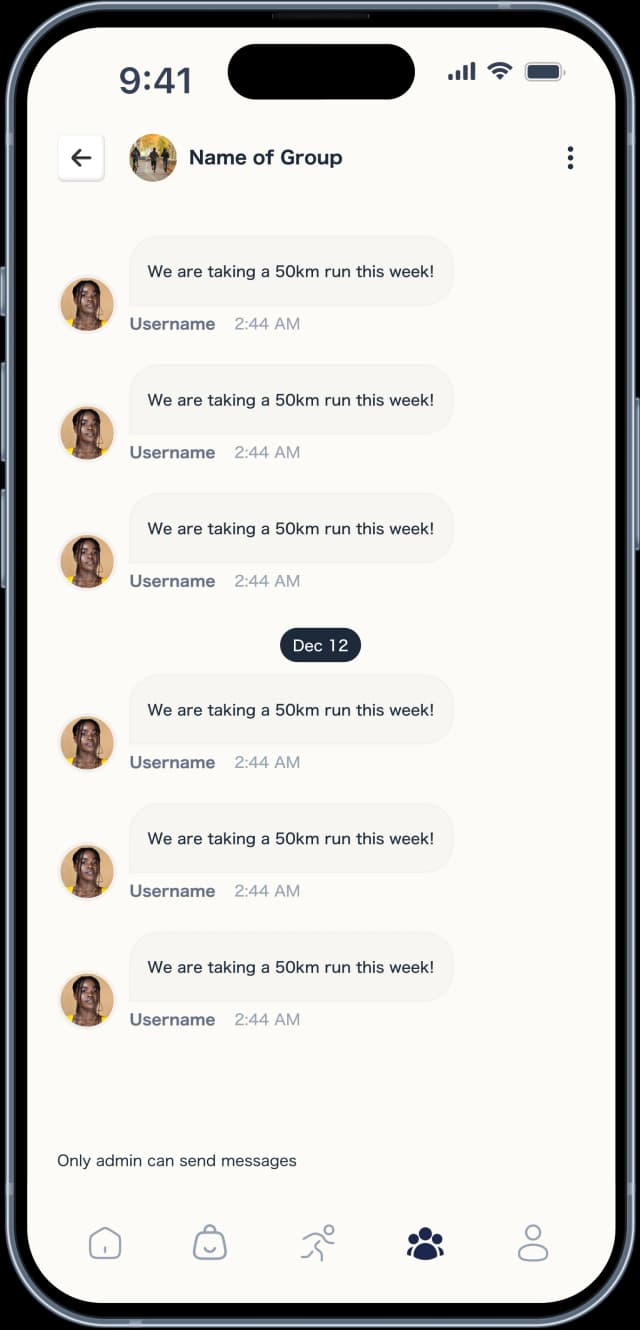 Group chat where you're not the group admin.