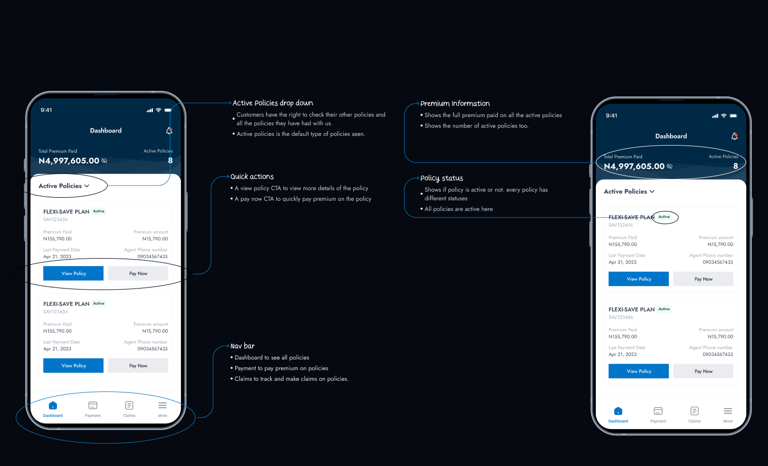 home page dashboard
