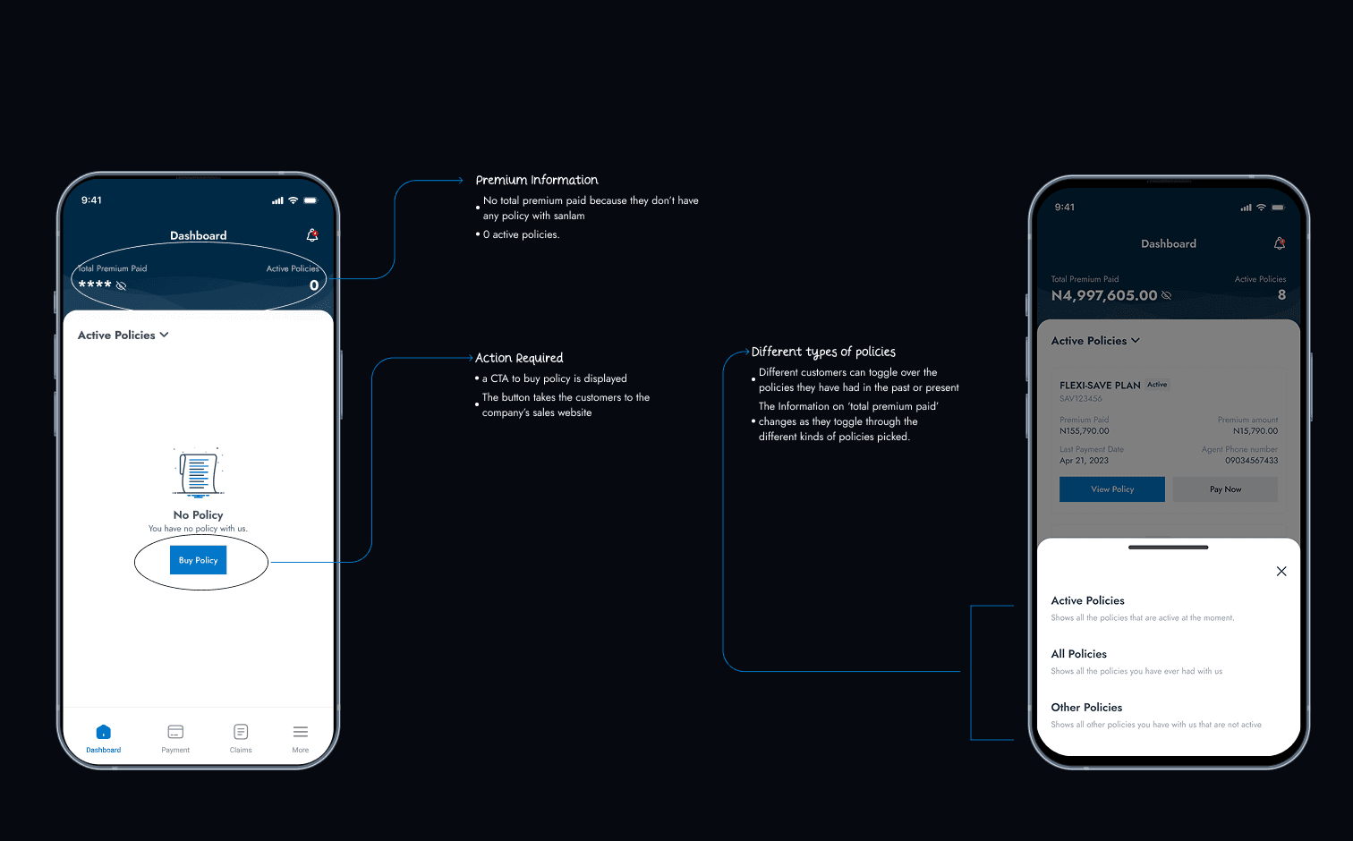 home page dashboard