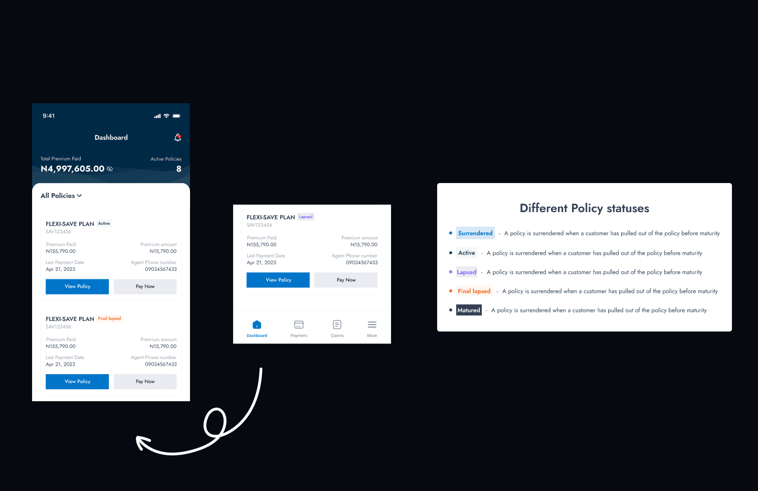 home page dashboard