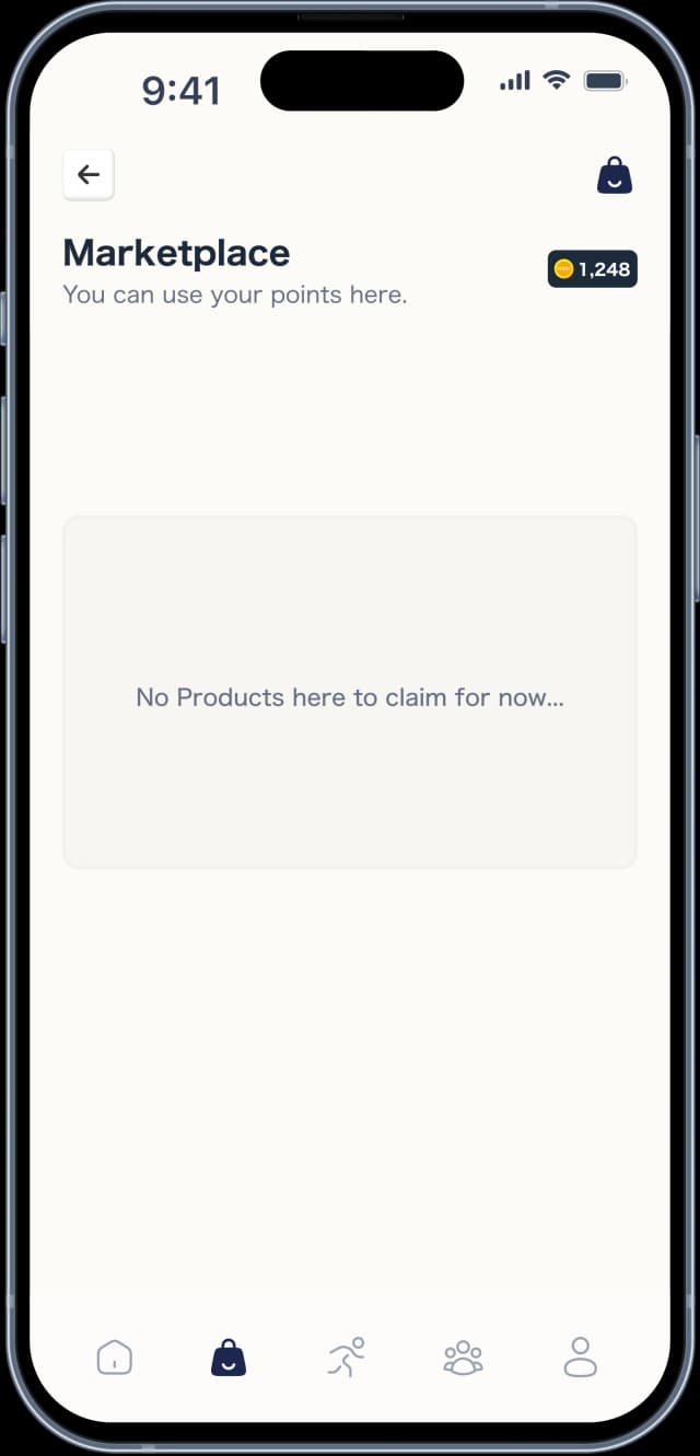 Marketplace without any product yet.